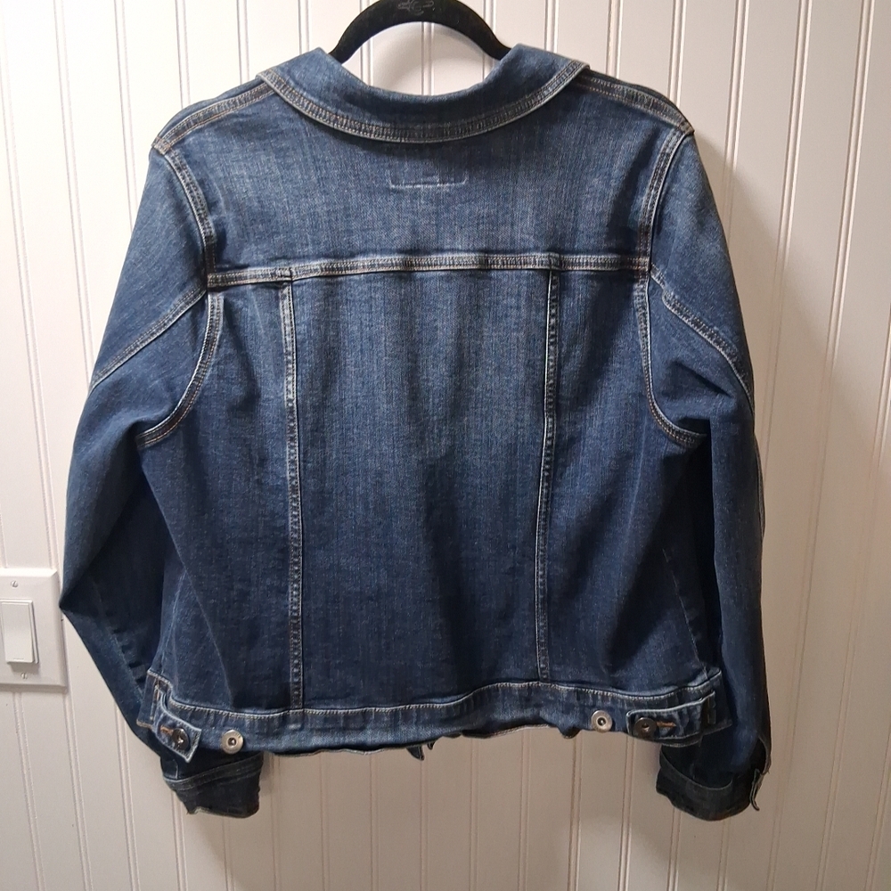 Torrid Dark Blue Denim Jacket Sz 2 18-20 2X - Picture 9 of 11